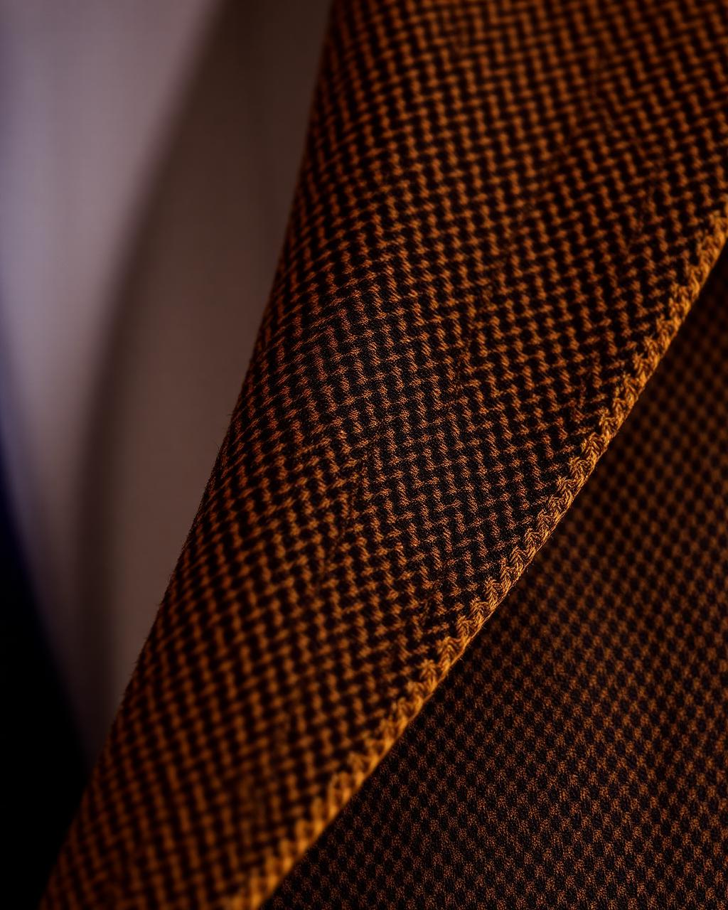 Tweed lapel detail
